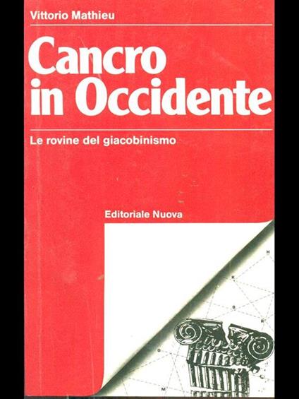 Cancro in Occidente - Vittorio Mathieu - copertina
