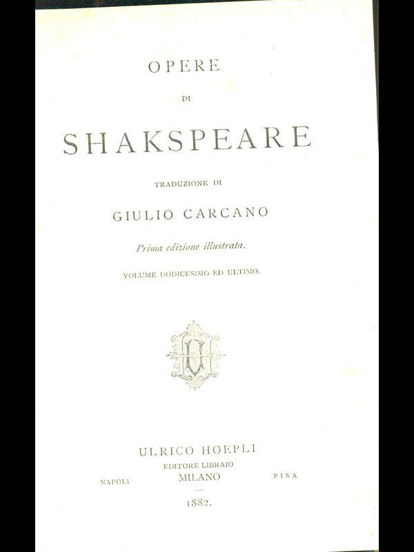 Opere. Volume dodicesimo