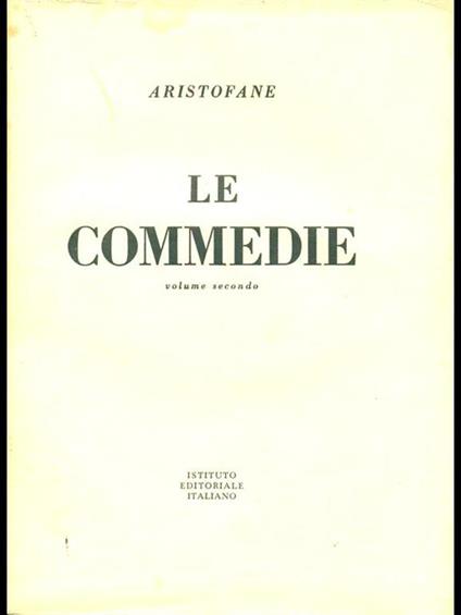 Le commedie. Vol. 2 - Aristofane - copertina