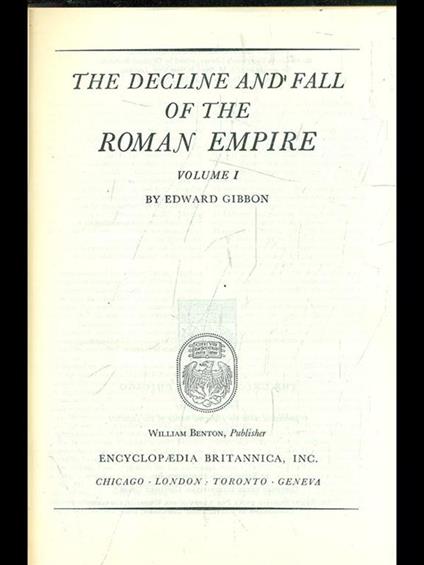 The decline and fall of the roman empire - Edward Gibbon - copertina