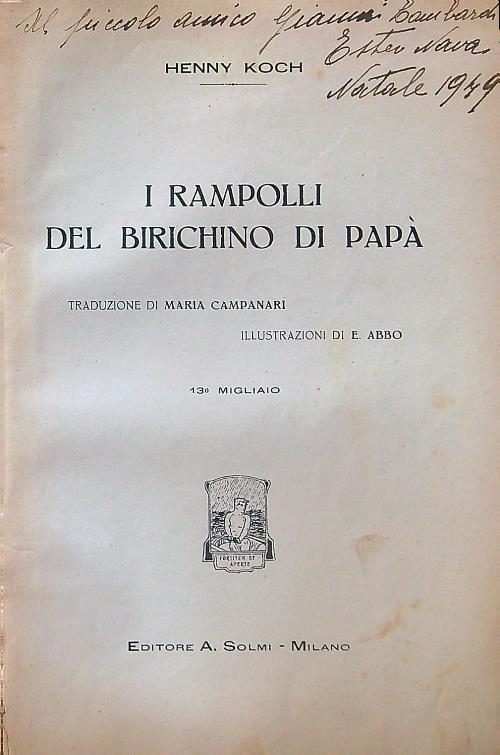 I rampolli del biricchino di papà