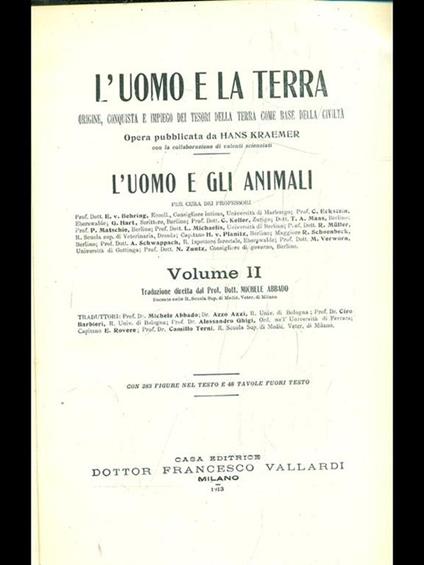 L' uomo e la terra Vol. 2. L' uomo e gli animali - copertina