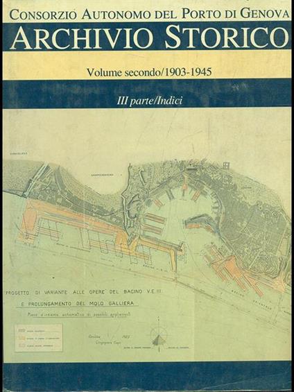 Archivio storico Vol. 2 1903-1945 - copertina