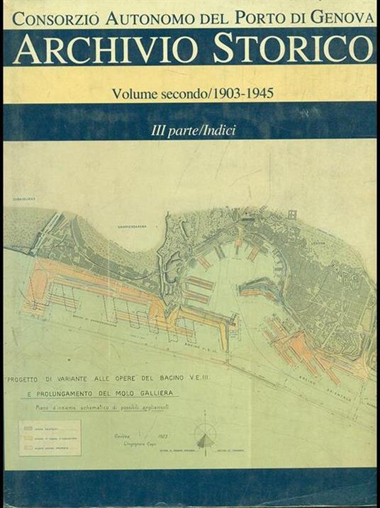 Archivio storico Vol. 2 1903-1945 - copertina