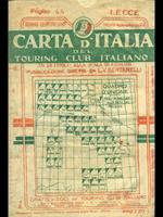 Carta d'Italia del Touring Club Italiano foglio n. 44: Lecce