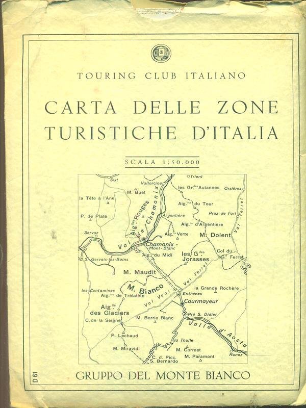 Carta delle zone turistiche d'Italia: gruppo del Monte Bianco