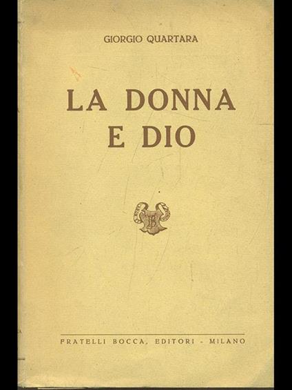 La Donna e dio - copertina