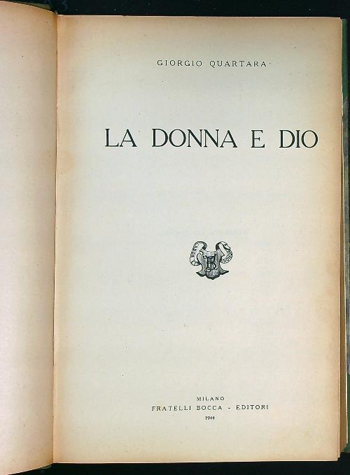 La Donna e dio
