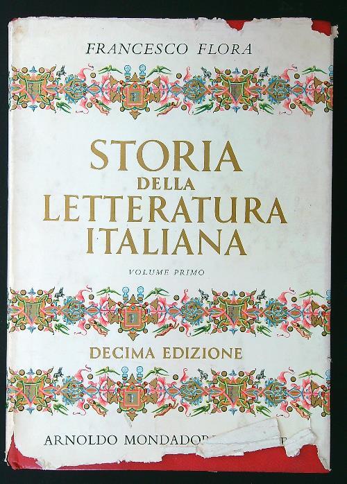 Storia della letteratura italiana Vol. 1 Dal Medioevo alla fine del quattrocento