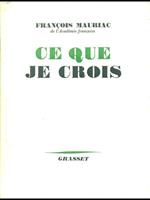 Ce que je crois