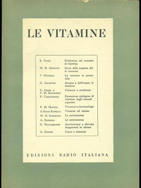 Le vitamine - copertina