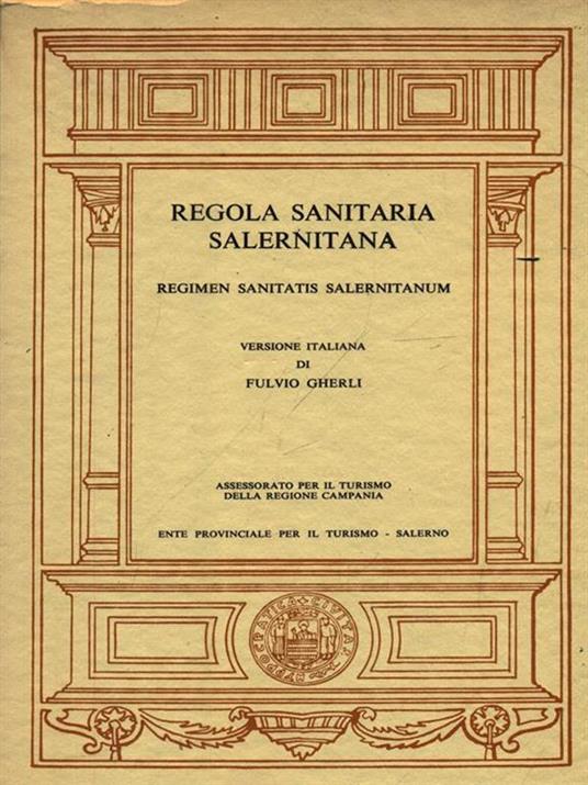 Regola sanitaria salernitana - copertina