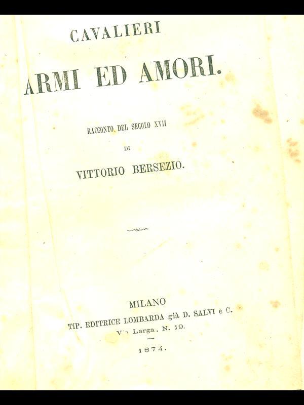 Cavalieri armi ed amori