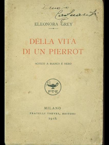 Della vita di un Pierrot - copertina