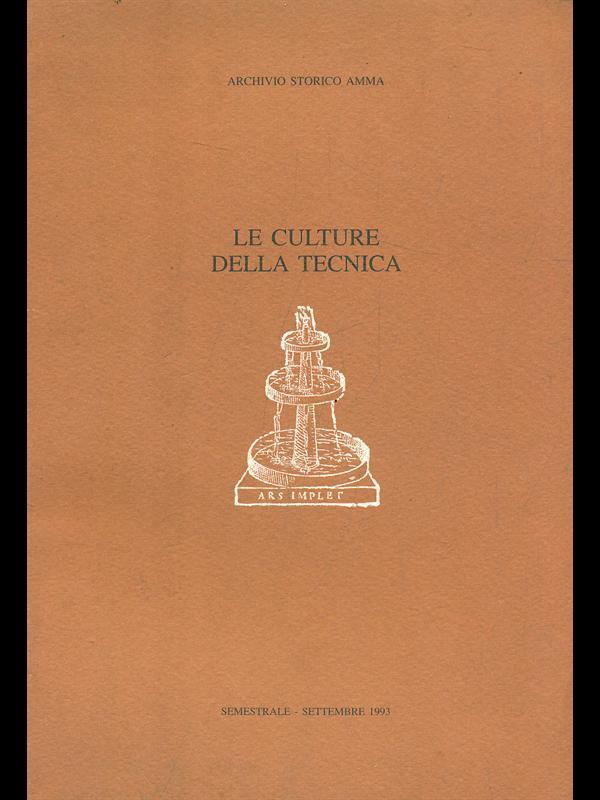 Le culture della tecnica