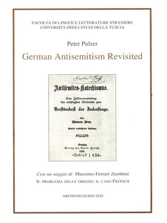 German Antisemitism revisited - copertina