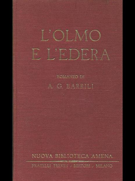 L' olmo e l'edera - Anton G. Barrili - copertina
