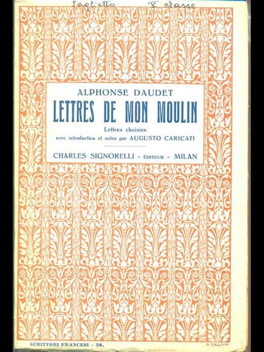 Lettres de mon Moulin - Alphonse Daudet - copertina