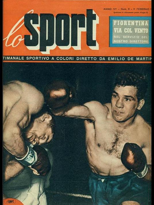 Lo sport anno 4 n. 6 - Emiliano De Martino - copertina