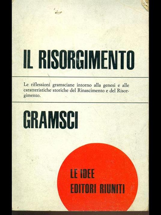 Il Risorgimento - Antonio Gramsci - copertina