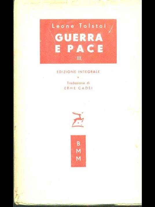 Guerra e pace III - Lev Tolstoj - copertina
