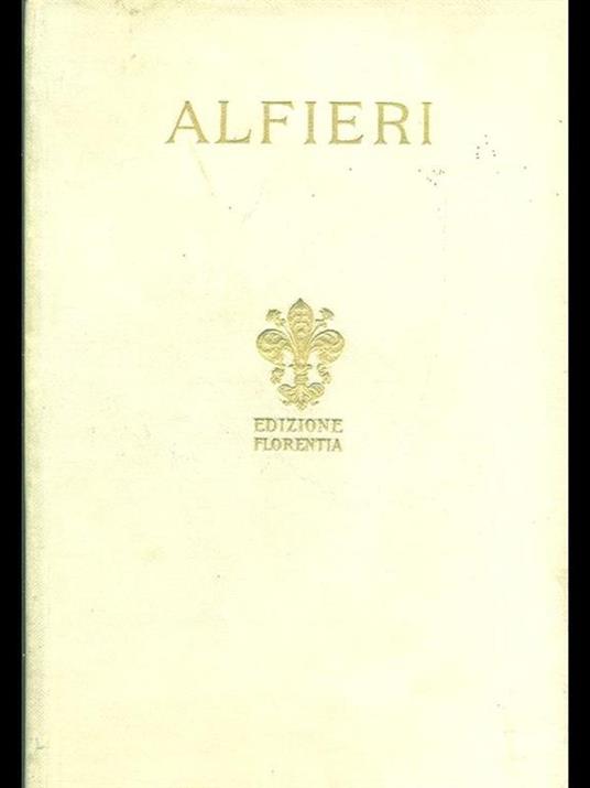 Vita - Vittorio Alfieri - copertina