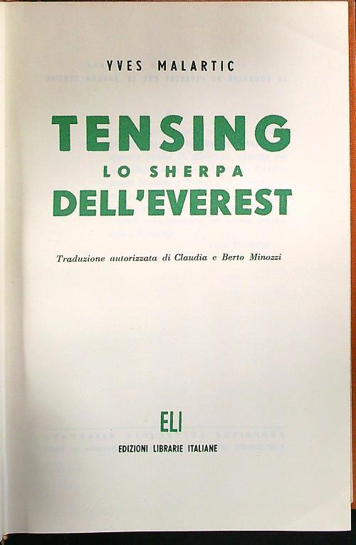Tensing lo sherpa dell'everest
