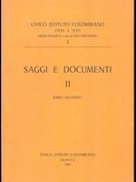 Saggi e documenti II. Tomosecondo