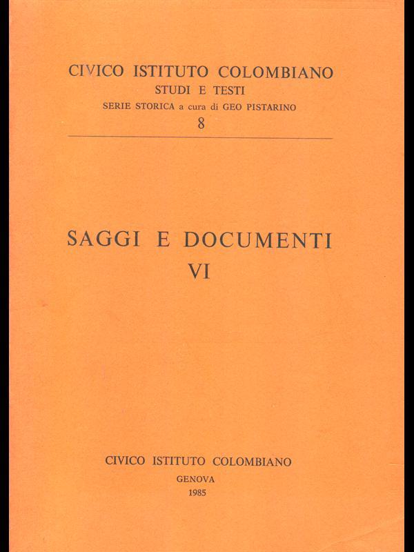 Saggi e documenti VI