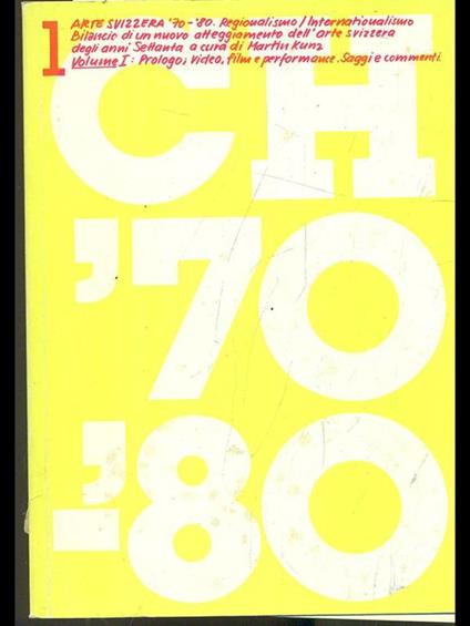 CH '70-'80. arte Svizzera - copertina