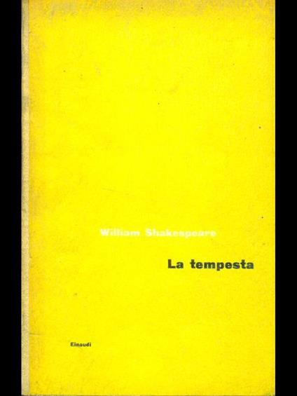 La tempesta - William Shakespeare - copertina