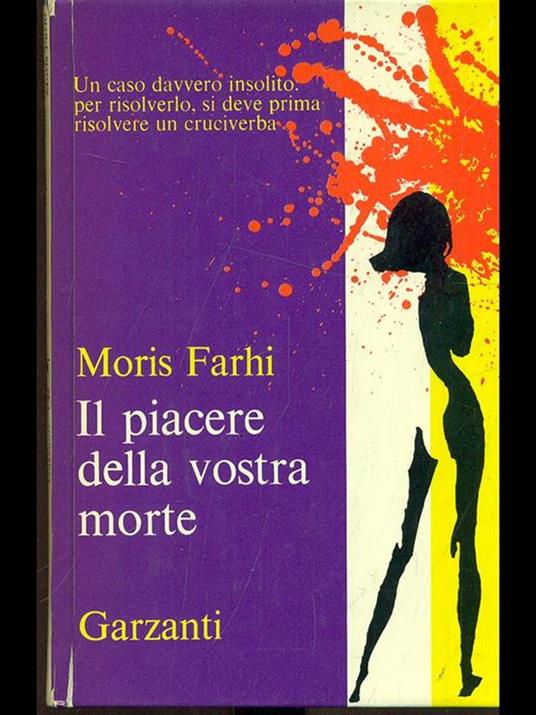 Il piacere della vostra morte - Moris Farhi - copertina