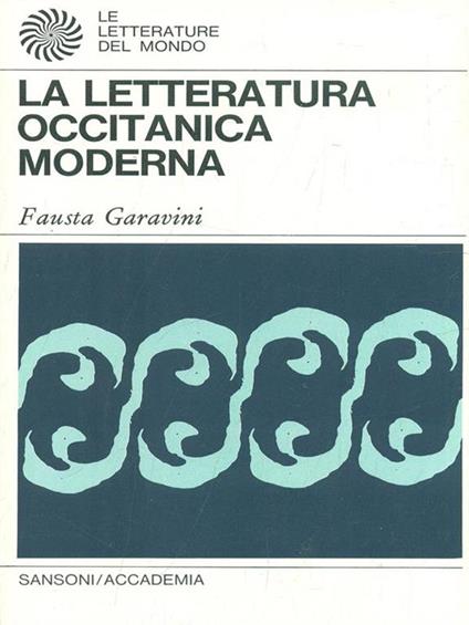 La letteratura occitanica moderna - copertina