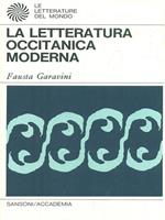 La letteratura occitanica moderna