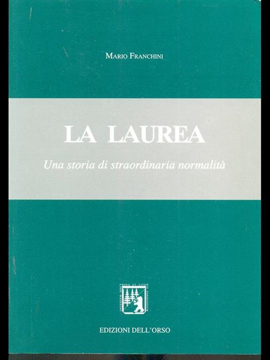 La laurea - Mario Franchini - copertina