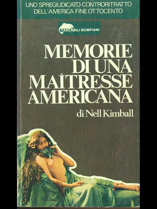 Memorie di una maitresse americana - Nell Kimball - copertina