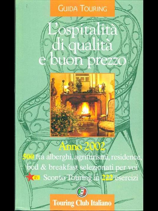 L' ospitalità di qualità e buon prezzo. anno 2002 - copertina