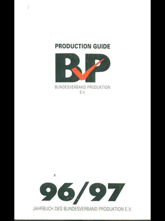 Production Guide 96/97 - copertina