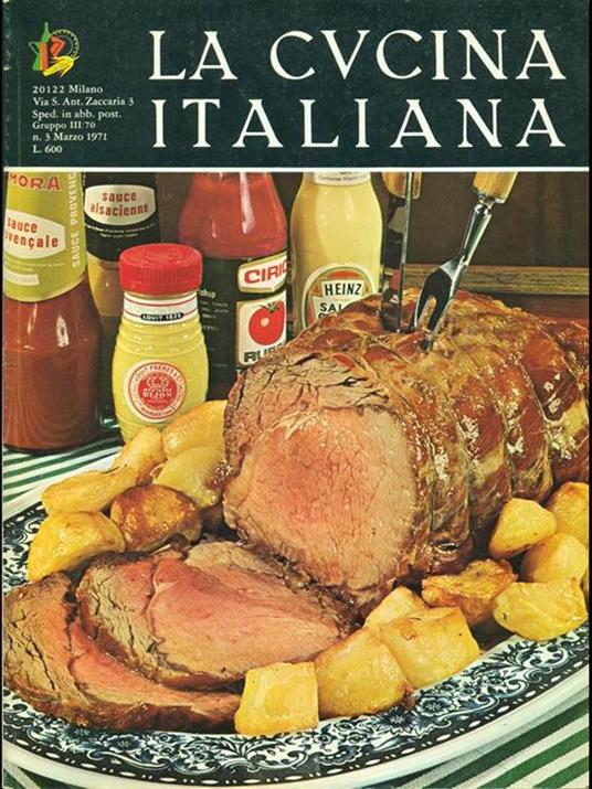 La cucina italiana n. 3 marzo 1971 - copertina