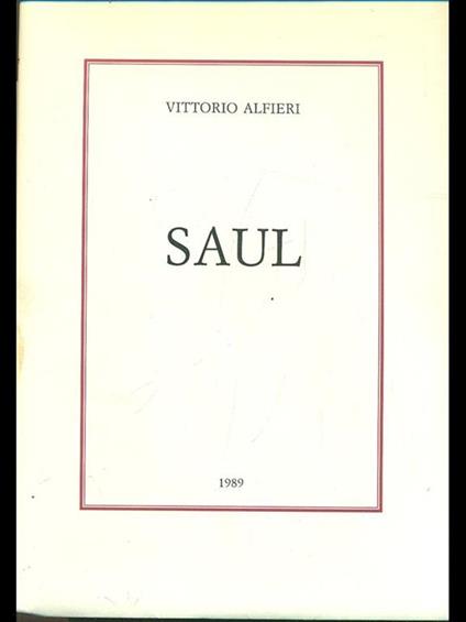 Saul - Vittorio Alfieri - copertina