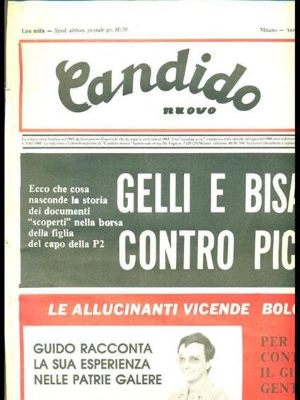 Candido n 28. 16 luglio 1981 - copertina
