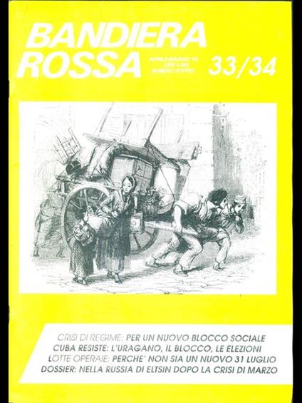 Bandiera rossa n. 33-34/ aprile-maggio 1993 - copertina