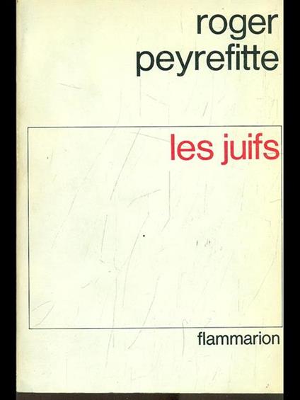 Les juifs - Roger Peyrefitte - copertina