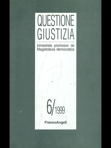 Questione Giustizia n. 36312 - copertina
