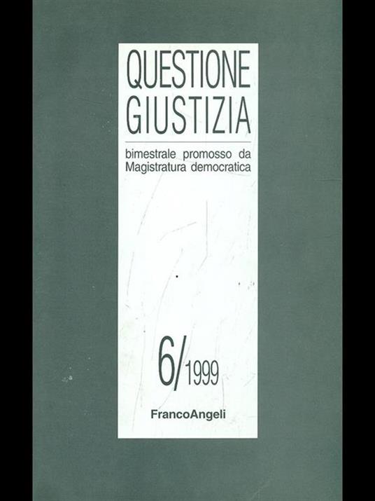 Questione Giustizia n. 36312 - copertina