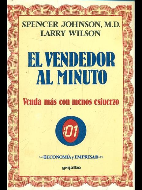 El vendedor al minuto - Spencer Johnson,Larry Wilson - copertina