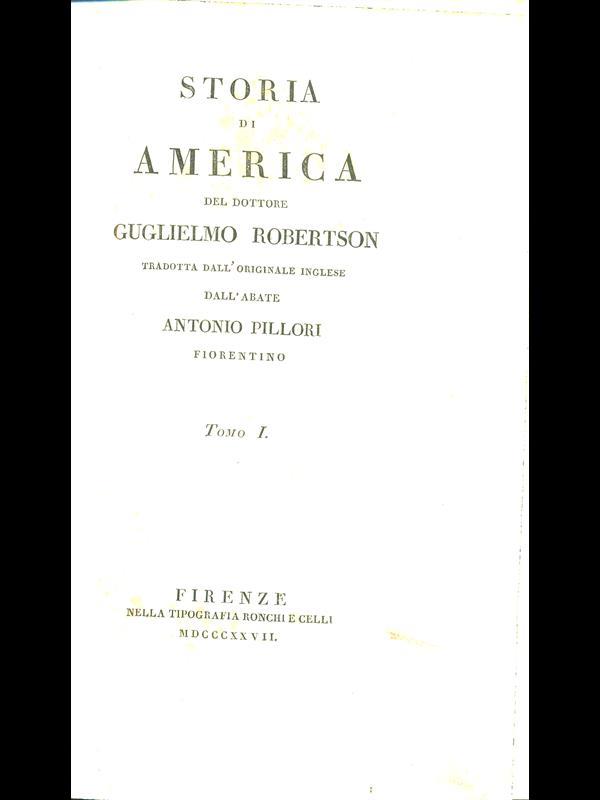 Storia di America tomo 1. 2