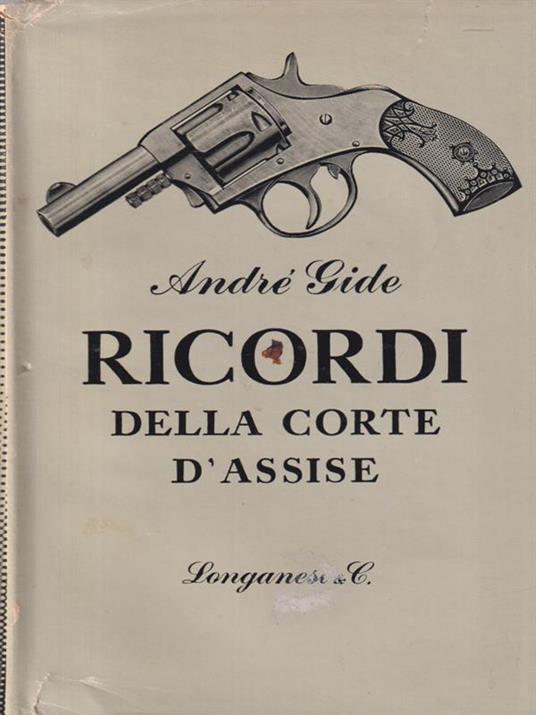 Ricordi della corte d'assise - Andrè Gide - copertina