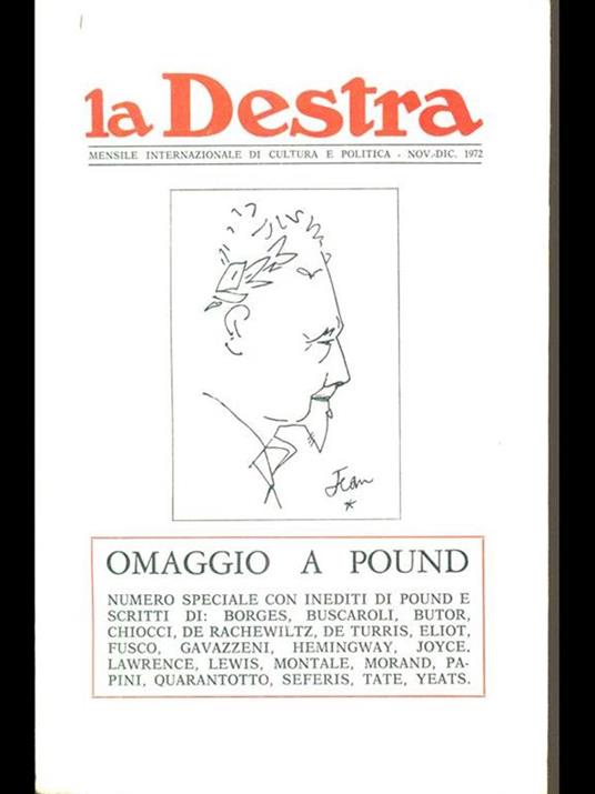 La Destra - nov. dic 1972 - copertina