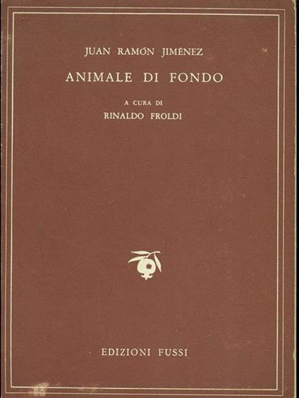 Animale di fondo - Juan Ramon - copertina